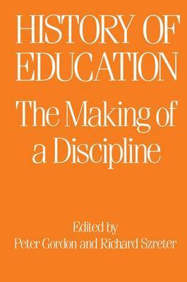 The History of Education by Peter Gordon image