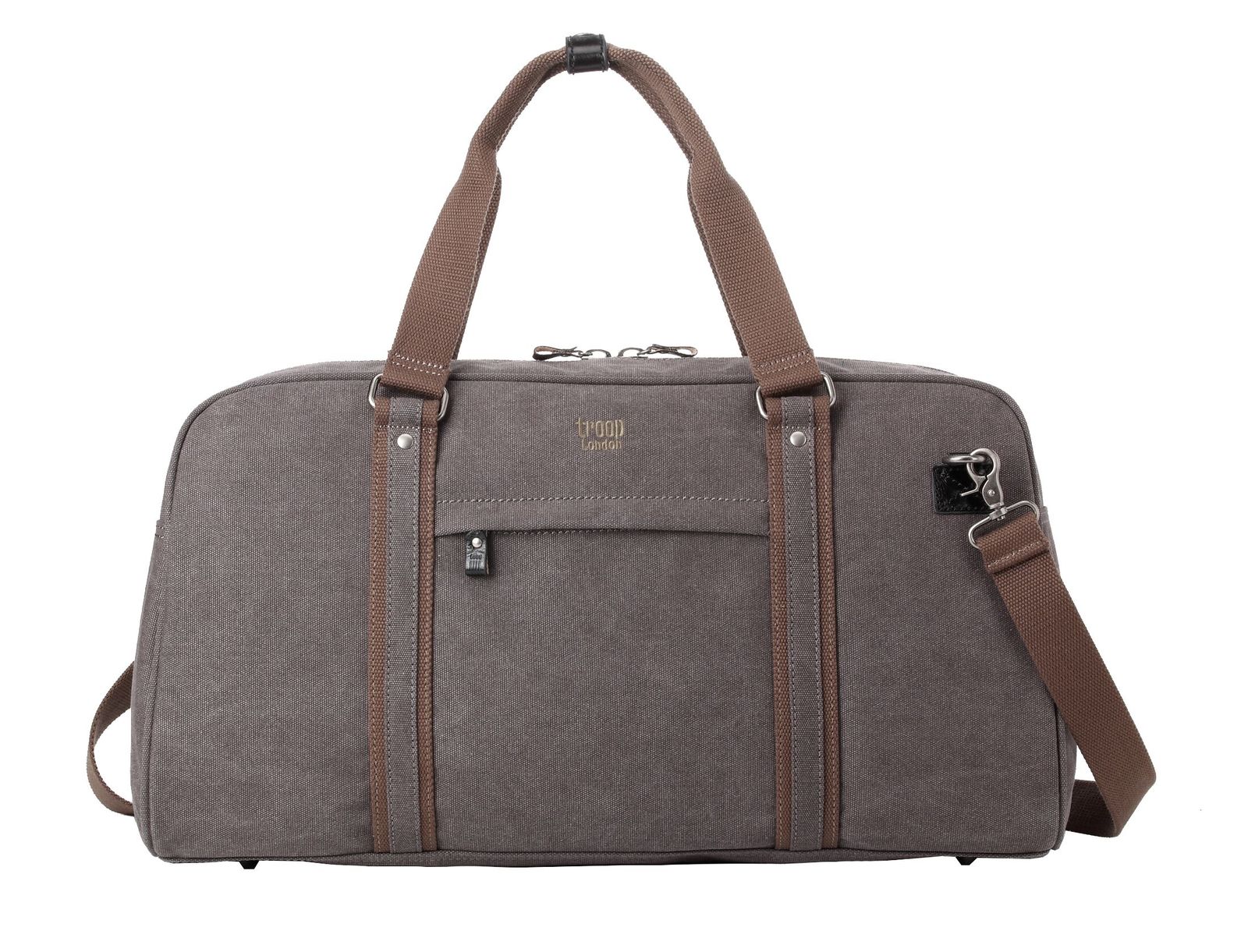 Troop London: Explorer Holdall - Black w/Khaki Trim