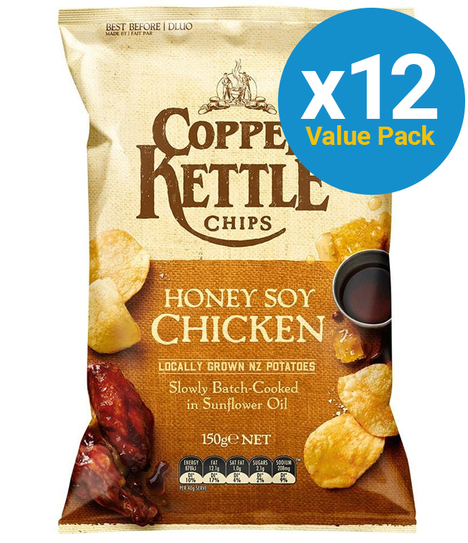 Copper Kettle Honey Soy Chicken 150g (12 Pack) at Mighty Ape NZ