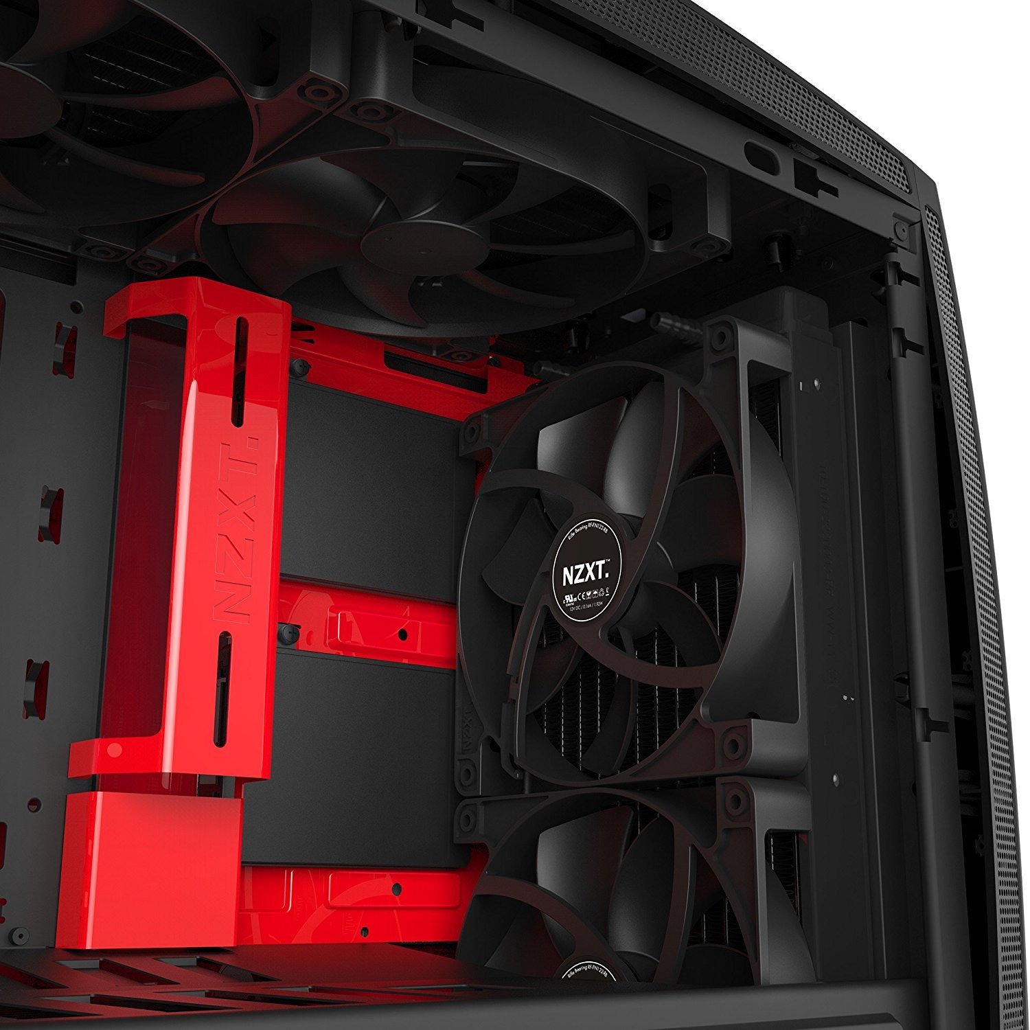 NZXT Manta Mini-ITX Case - Black/Red image