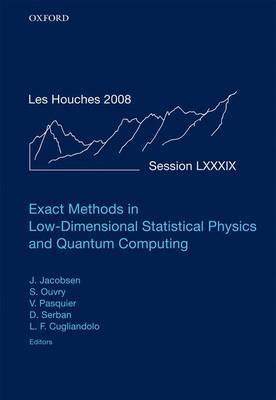 Exact Methods in Low-Dimensional Statistical Physics and Quantum Computing: Volume 89 image