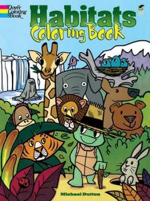 Habitats Coloring Book by Michael Dutton image