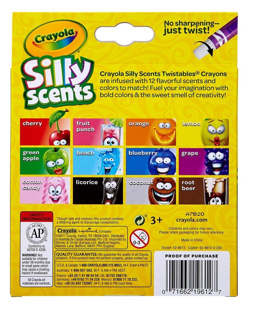 Crayola: Silly Scents - Mini Twistable Crayons (12-Pack)