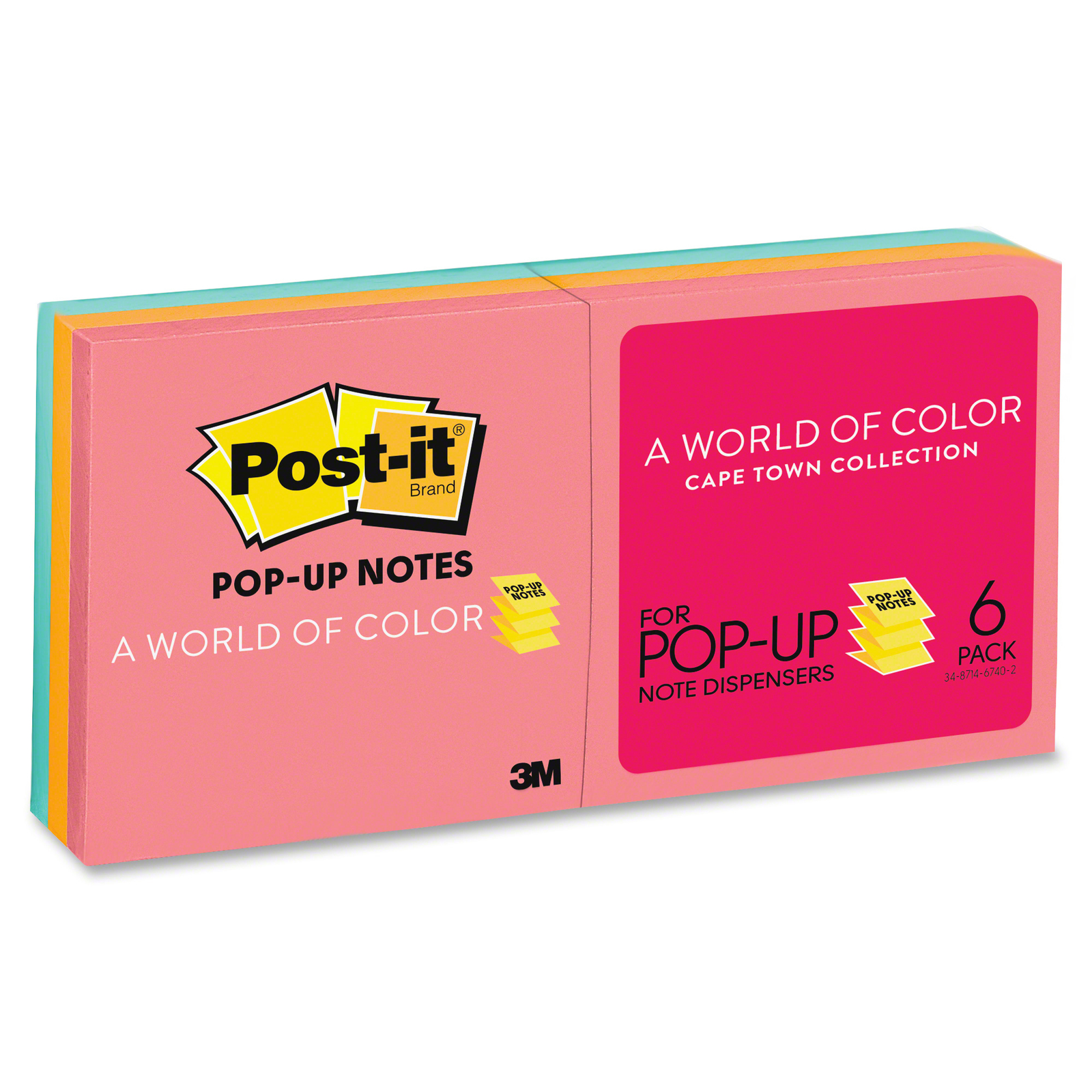 Post-it R330 Pop-Up Note Refill - Capetown (Pack of 6) image