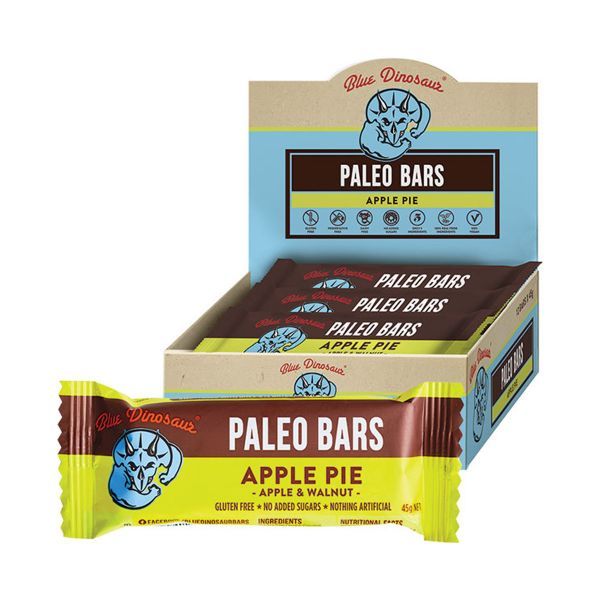 Blue Dinosaur Paleo Bars - Apple Pie (12 Bars) image