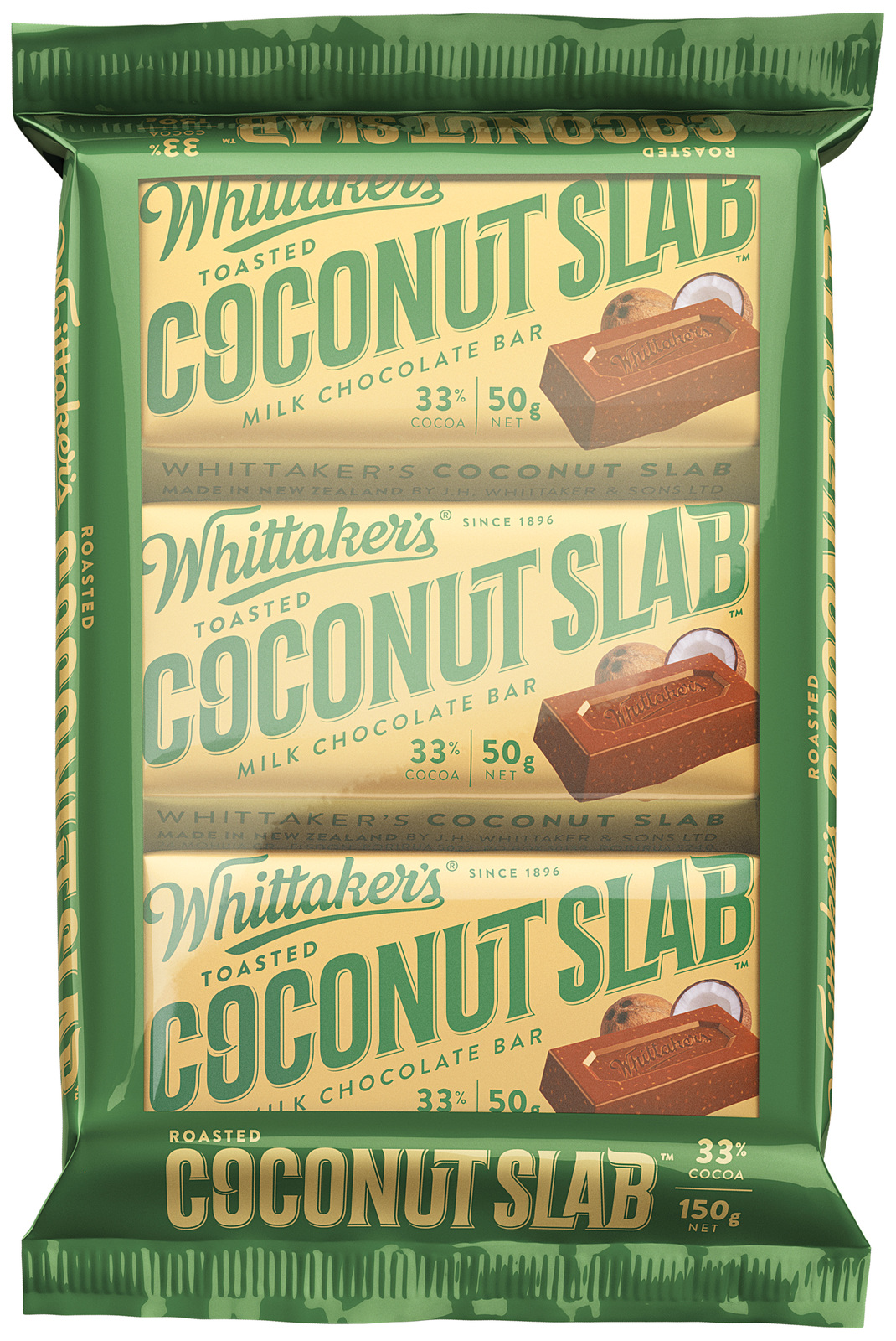 Whittaker's Toasted Coconut Slab (3 Pack) image