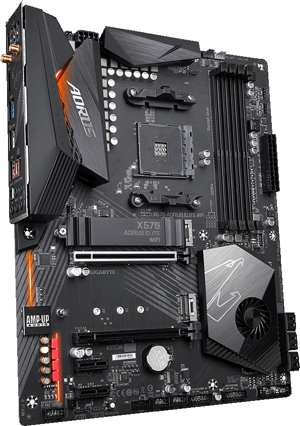 GIGABYTE X570 AORUS ELITE Wi-Fi AMD Motherboard image