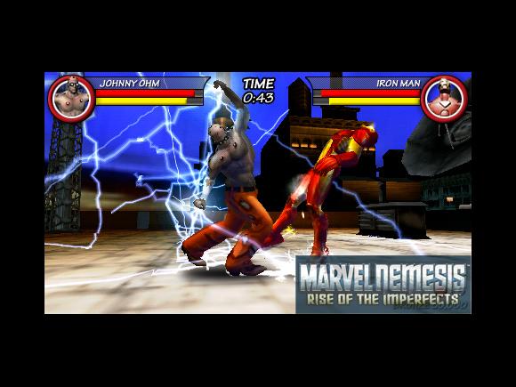 Marvel Nemesis: Rise of the Imperfects on PSP