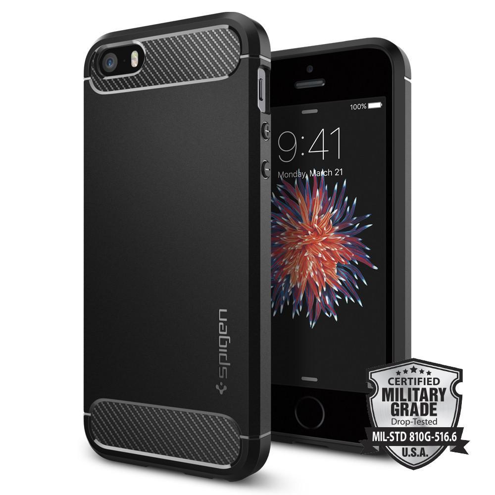 Spigen: iPhone SE/5s/5 Rugged Armour Case - (Black) image