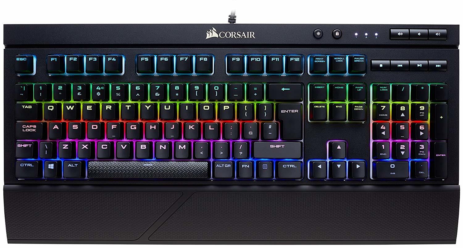 Corsair K68 RGB Mechanical Gaming Keyboard (Cherry MX Red) for PC image