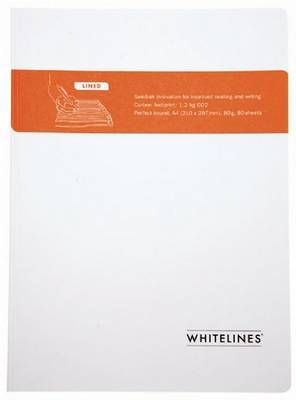 Whitelines Perfect Bound A5 Lined Notebook on Paperback