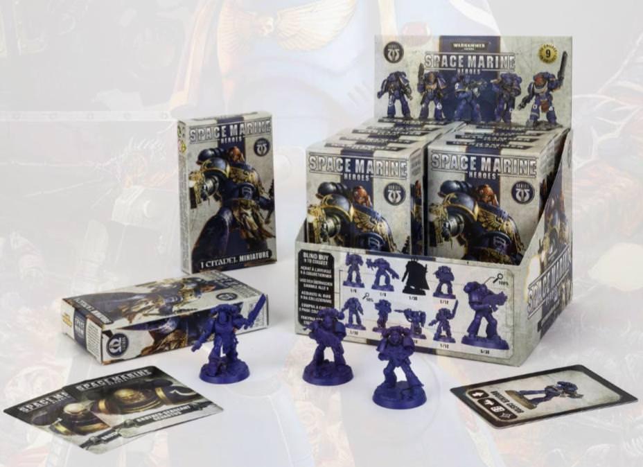 Warhammer 40,000 Space Marine Heroes Blind Box Display image