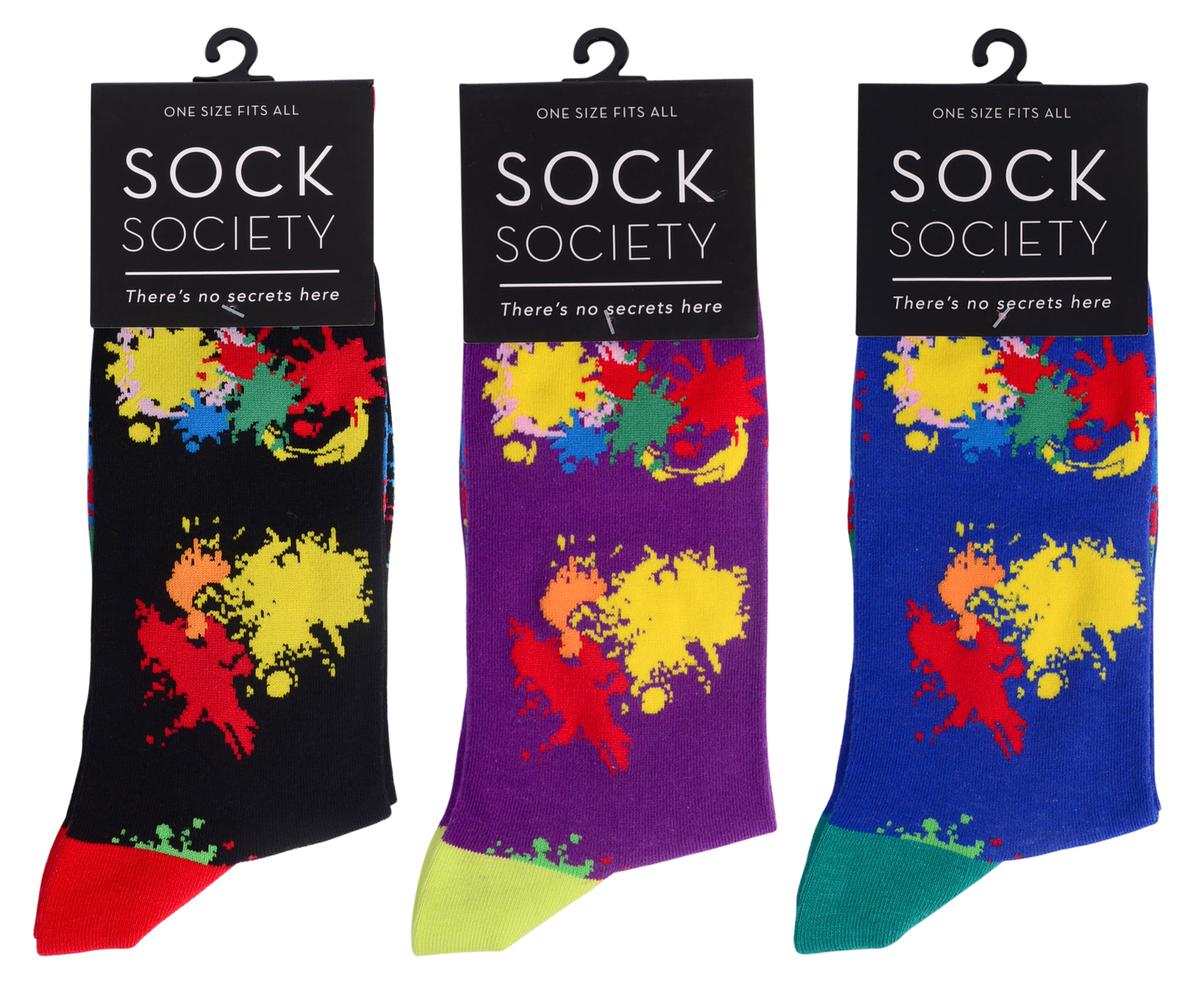 Sock Society Paint Splash Assorted Colours at Mighty Ape NZ