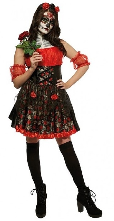 Day of The Dead: Red Rose - Women's Costume (Medium) image