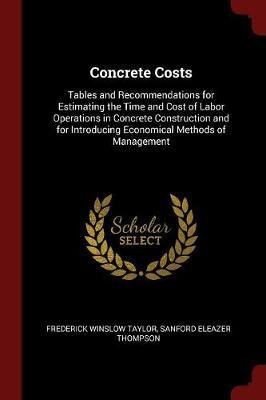Concrete Costs by Frederick Winslow Taylor image