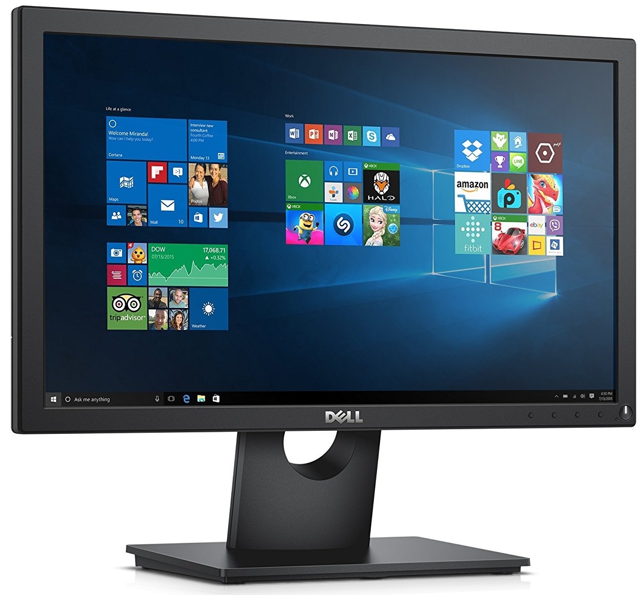 19.5" Dell E2016H HD Monitor image