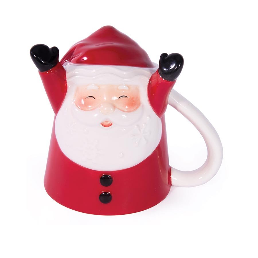 Bottoms Up Santa Mug