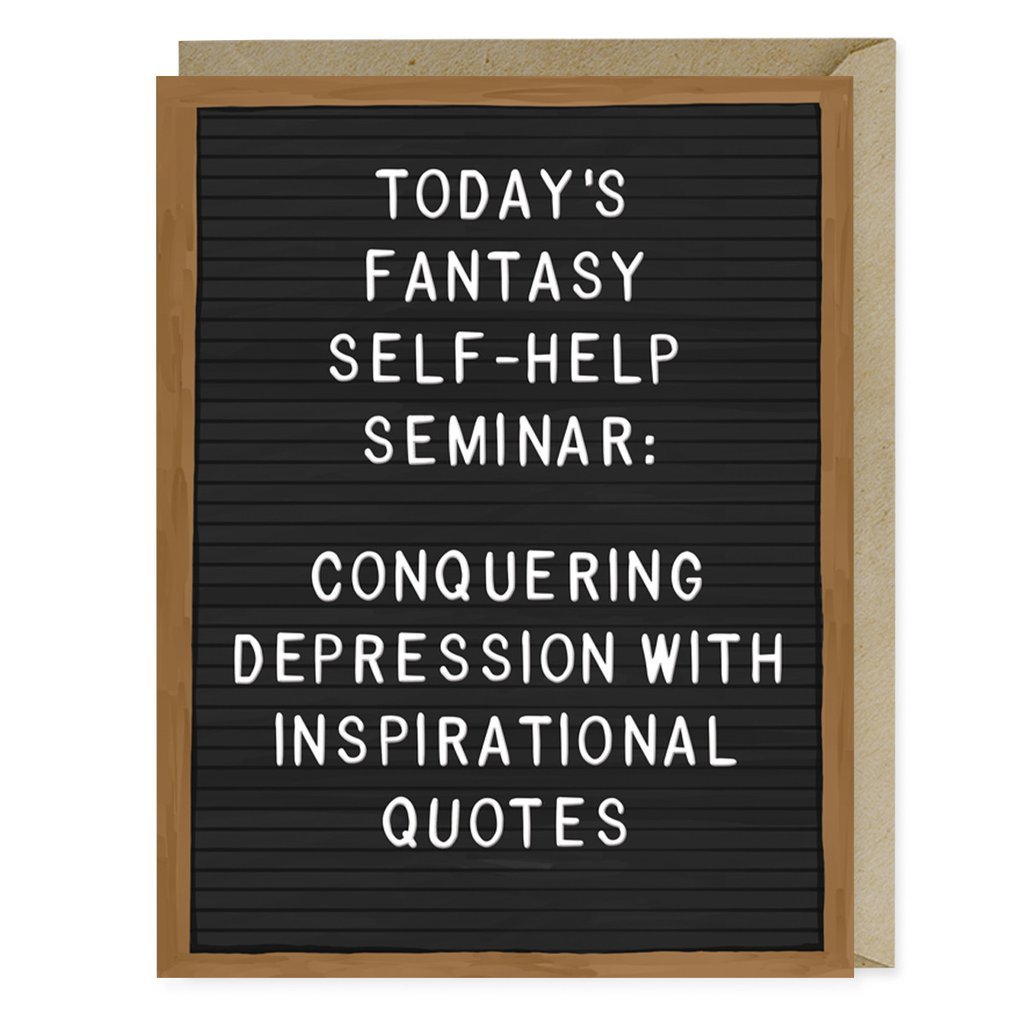 Emily McDowell: Today's Fantasy Self- Help Semi - Greeting Card image
