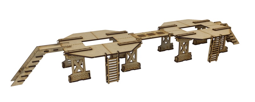 TTCombat: Tabletop Scenics – Industrial Platform Set B (Large) image