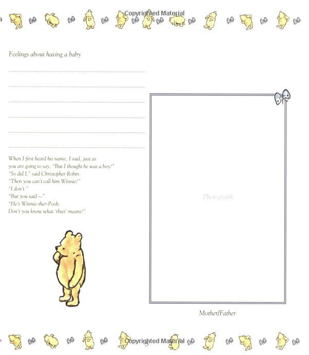 Winnie the Pooh Baby Days - Record Book image