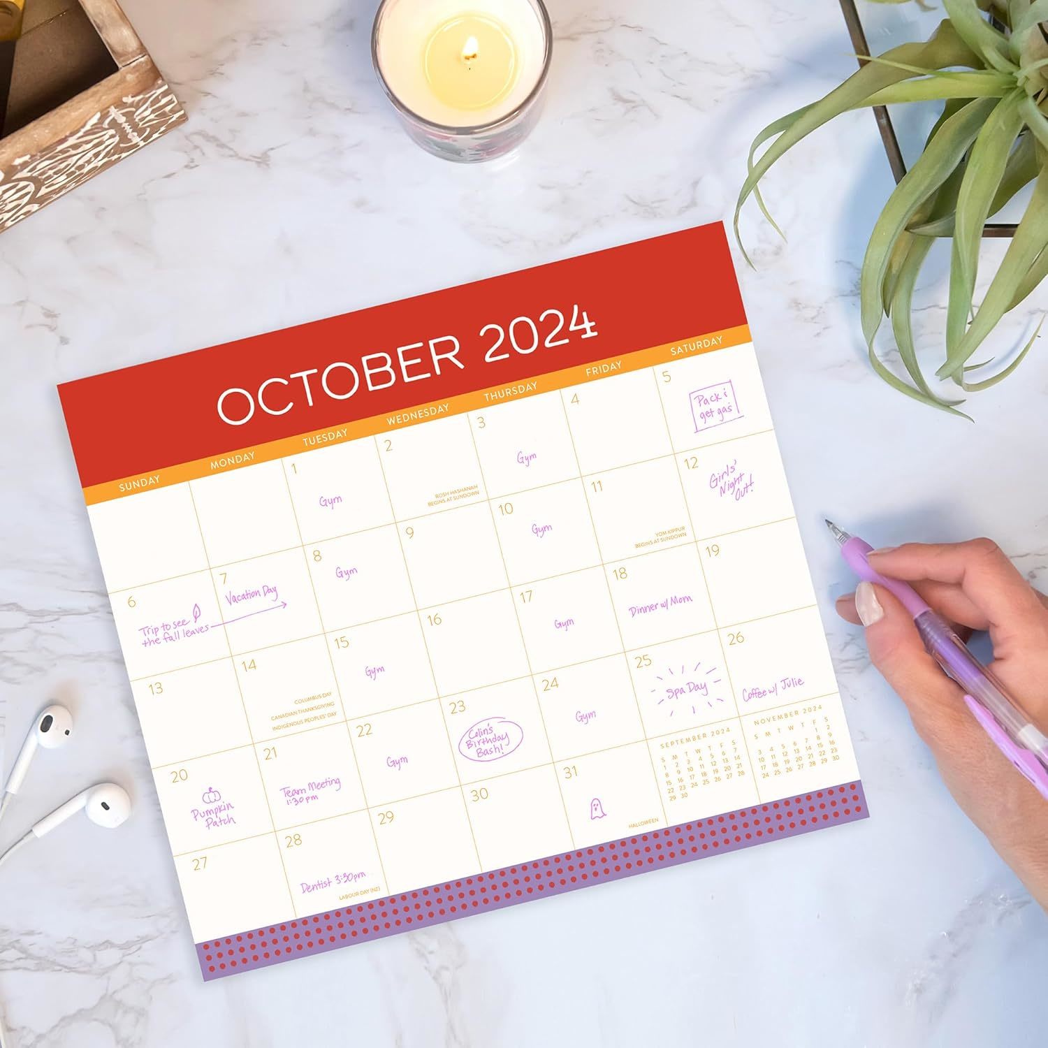 Buy Orange Circle Studio Monthly Pad 2024 Colour Block at