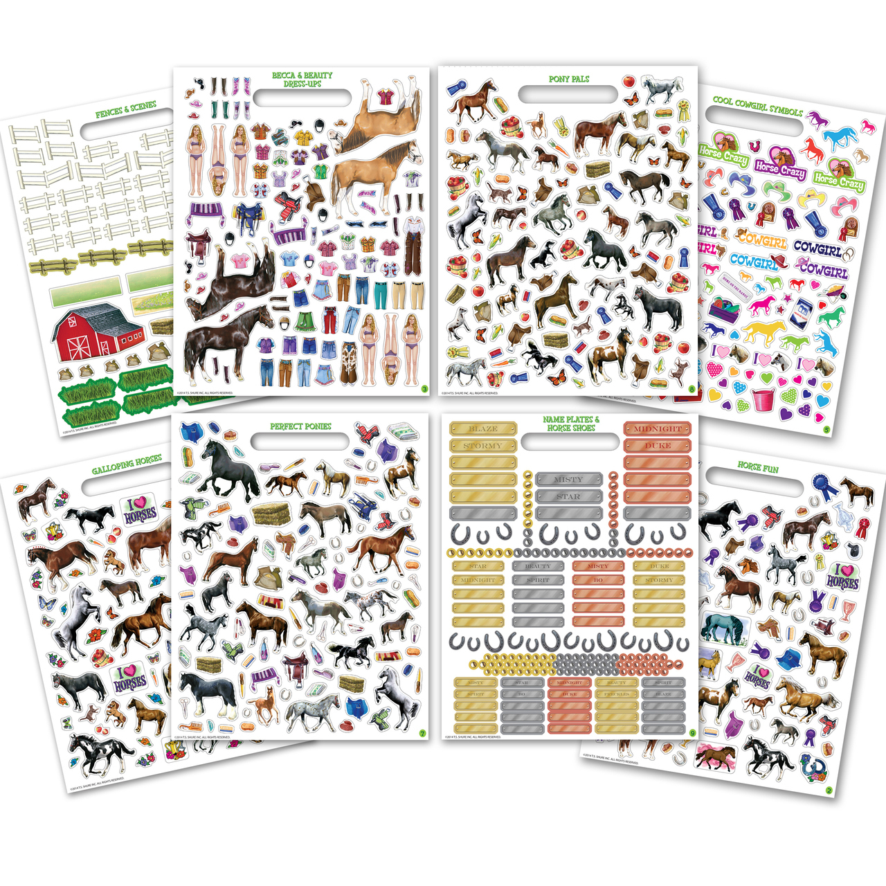Buy Horses Super Stickers Book at Mighty Ape NZ