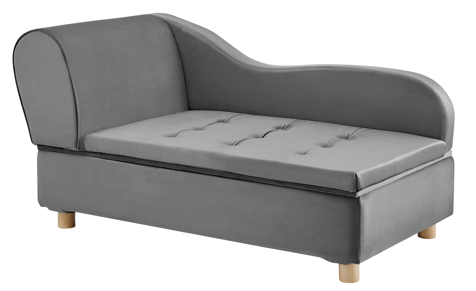 Buy Pawever Pets Deluxe Fabric Pet lounge chaise Grey at Mighty Ape NZ