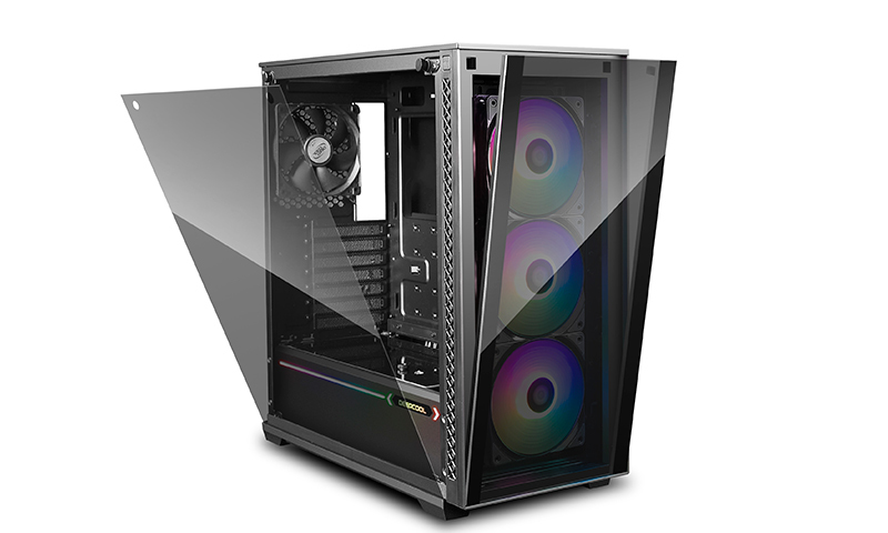 Deepcool Matrexx 70 RGB Fan x3 ATX Minimalist Tempered Glass Case image