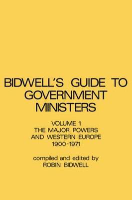 Guide to Government Ministers by R.L. Bidwell image