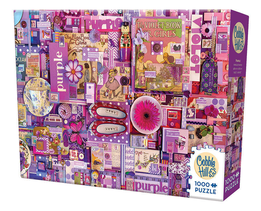 Cobble Hill: The Rainbow Project (Purple) - 1000pc Puzzle image