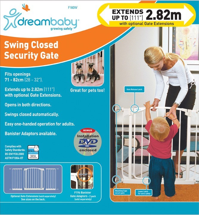 Dream Baby Chelsea Safety Gate - White image