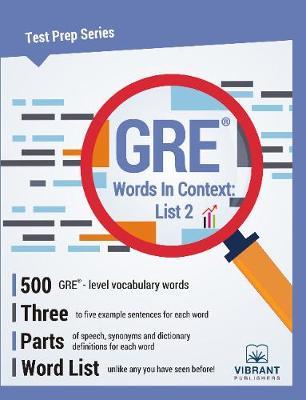 GRE Words in Context -- List 2 by Vibrant Publishers image