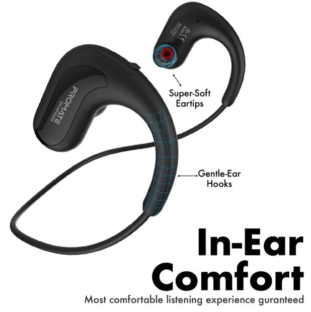 Promate: Sports Wearable Bluetooth Headset - Black