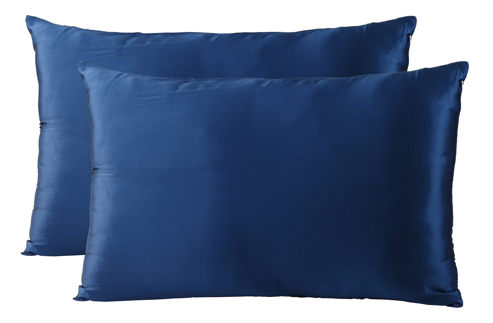 Royal Comfort Mulberry Silk Pillow Case Twin Pack (Navy)