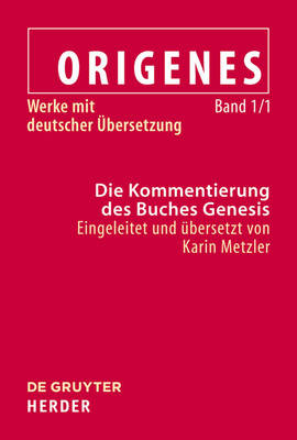 Exegetische Schriften Zum Alten Testament: Band 1.1--Die Kommentierung Des Buches Genesis image