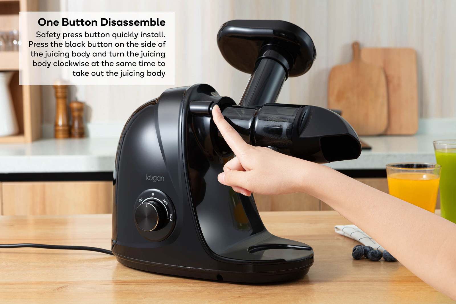 Buy Kogan Slow Masticating Juicer (Black) at Mighty Ape NZ