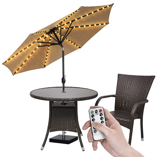 Led Waterproof Copper Wire String Light For Outdoor Umbrellas at