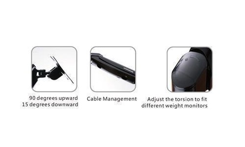 Loctek: DLB502D Dual Monitor Gas Arm Desk Mount (10"-27") image