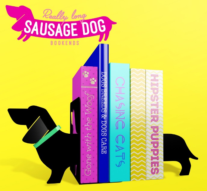 Really Long Sausage Dog Bookends image