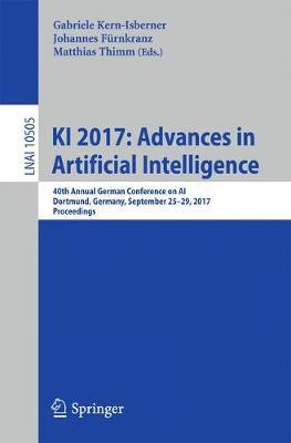 KI 2017: Advances in Artificial Intelligence image