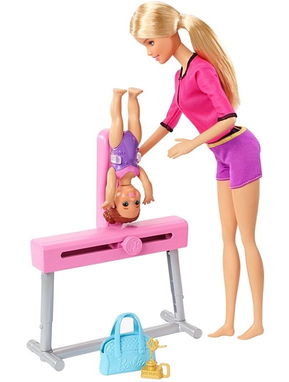 Barbie Careers - Gymnastic Coach Playset (Blond)