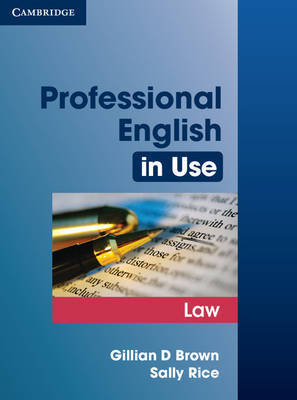 Professional English in Use Law by Gillian D. Brown image