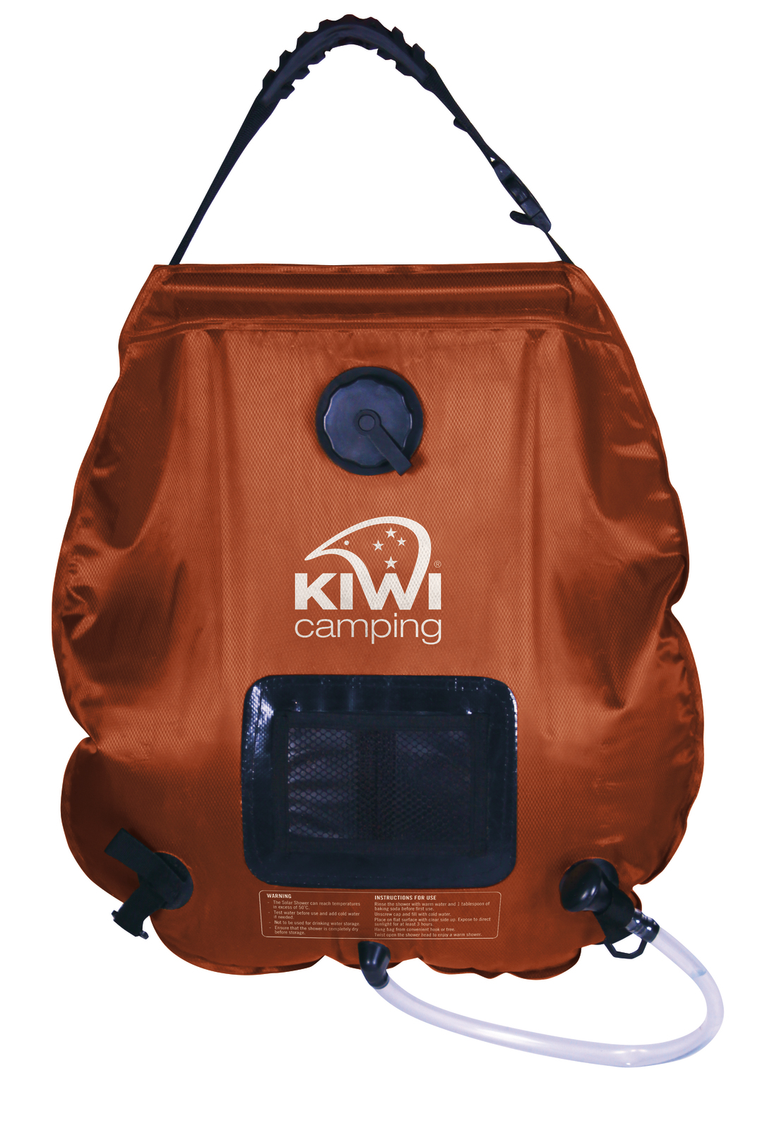 Kiwi Camping Deluxe Solar Shower - 20 Litres