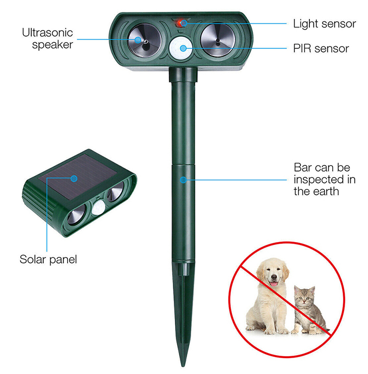 Buy Ultrasonic Solar Powered Animal Repeller at Mighty Ape NZ