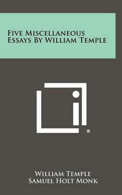 Five Miscellaneous Essays by William Temple by William Temple image