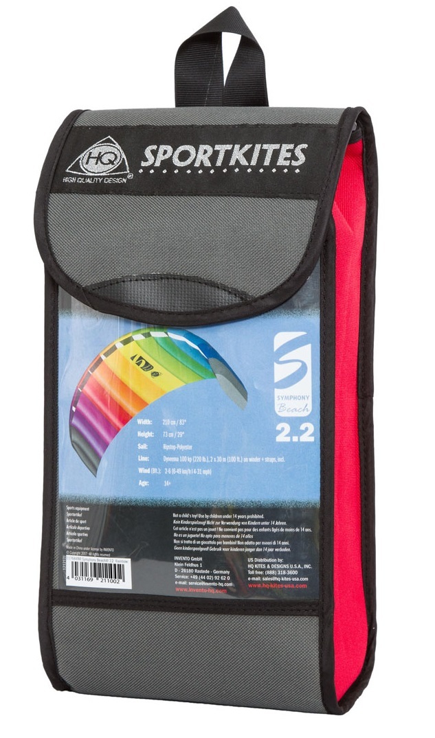 HQ Kites: Symphony Beach III 2.2 Rainbow - Sport Foil Kite image