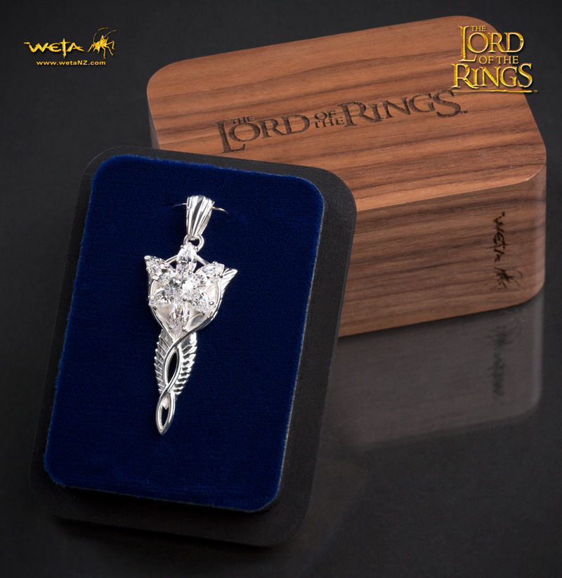 Lord of the Rings Evenstar Sterling Silver & CZ Pendant image