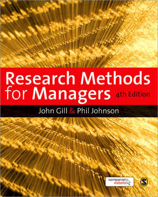 Research Methods for Managers by John Gill image