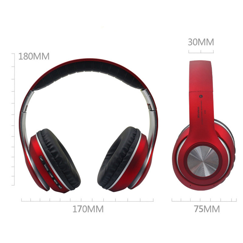 Ape Basics: Wireless Bluetooth Foldable Headset - Red image