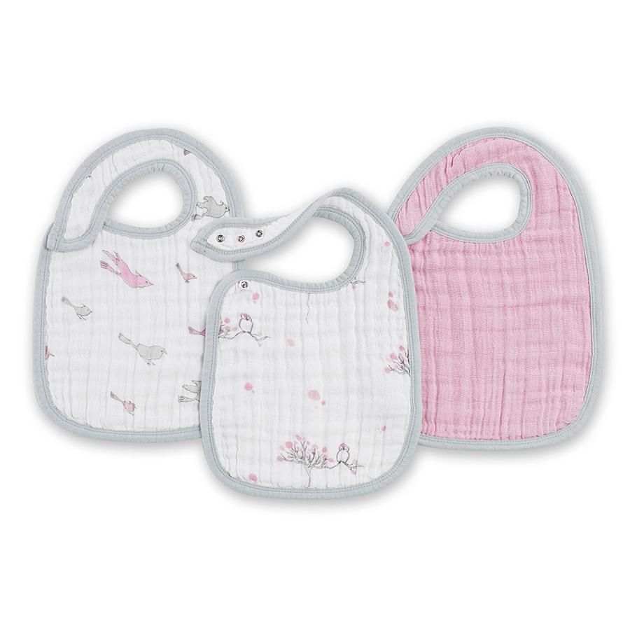 Aden + Anais: Classic Snap Bibs - For The Birds (3 Pack) image